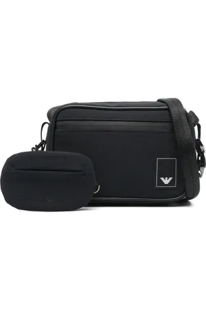 Emporio Armani Bolso messenger con parche del logo