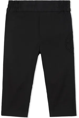 Burberry Pantalones chinos con logo bordado