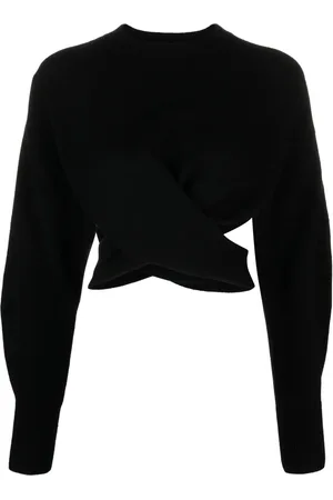 Alexander McQueen Jersey corto con detalle retorcido