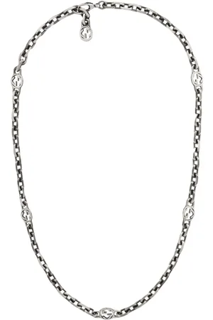 Gucci Collar Interlocking G en plata de ley
