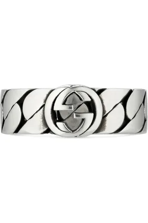 Gucci Anillo Interlocking G en plata de ley