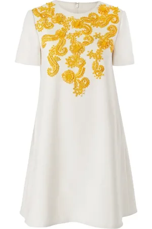 Carolina Herrera Vestido corto bordado