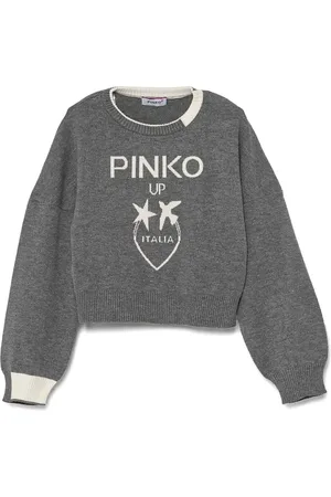 Pinko Jersey con logo en intarsia