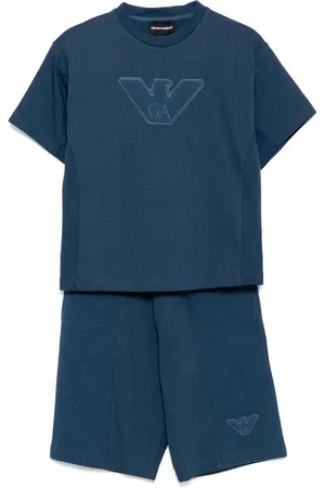 Emporio Armani Set de bermudas con parche del logo