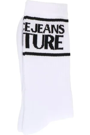 VERSACE Calcetines con logo en jacquard