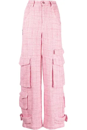 GCDS Pantalones anchos de tweed Ultracargo