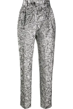 Alberta Ferretti Pantalones con estampado floral