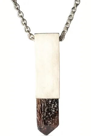 PARTS OF FOUR Collar Talisman con colgante de circonita