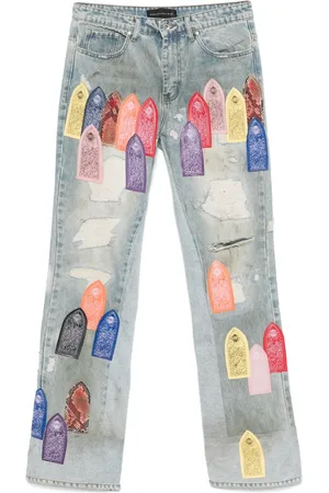 Who Decides War Vaqueros Patch Arched Distressed
