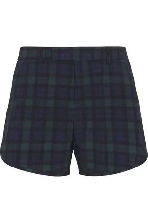 MARTINE ROSE Shorts con estampado a cuadros
