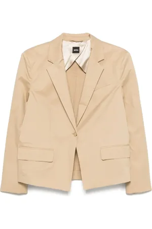 HUGO BOSS Blazer de algodón con botones