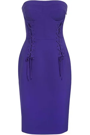 Moschino Vestido midi estilo corsé