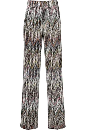 Missoni Pantalones palazzo con motivo chevron