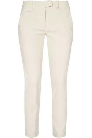 Dondup Pantalones ajustados con pinzas de mezcla de algodón