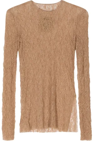 UMA WANG Blusa de punto flojo con abertura lateral