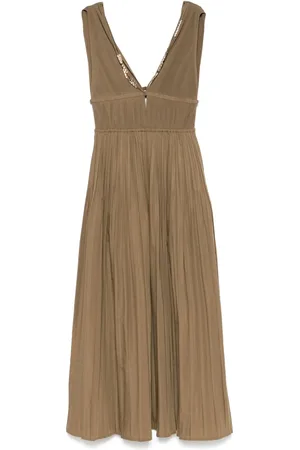 Maje Vestido midi plisado