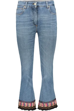 Etro Vaqueros capri con detalles bordados