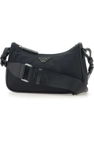 Emporio Armani Bolso messenger con logo en relieve