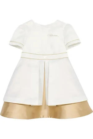 Roberto Cavalli Vestido con logo bordado