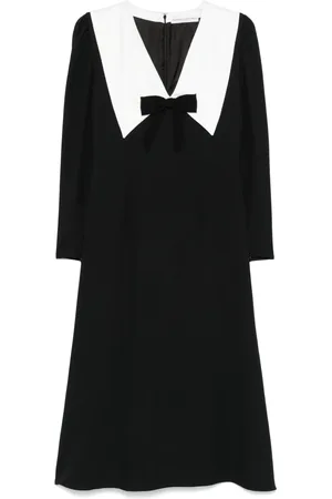 Alessandra Rich Vestido midi de crepé