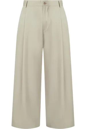 MAN ON THE BOON. Pantalones anchos con pliegues