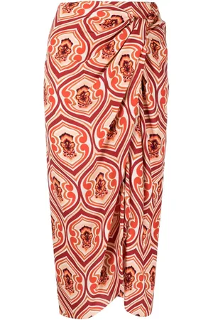 Etro Falda estilo pareo con estampado gráfico