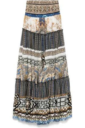 Camilla Falda Make Me Your Mosaic con cintura fruncida