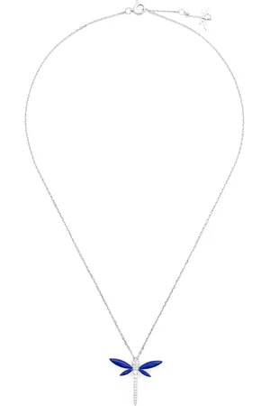 ANAPSARA Collar Gran Dragonfly en oro blanco de 18 ct con diamantes