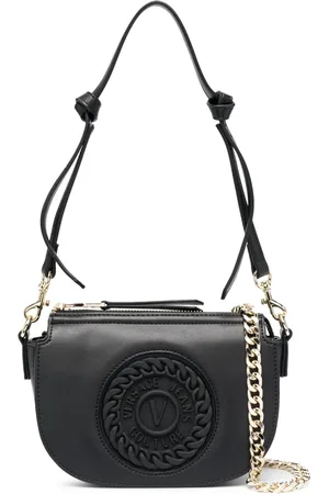 VERSACE Bandolera con logo en relieve