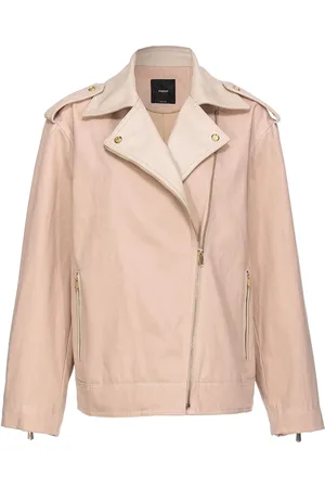 Pinko Chaqueta biker con ribete