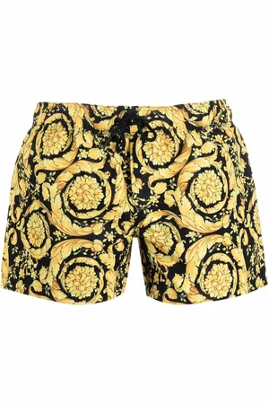 VERSACE Bermudas con cordones y estampado barroco