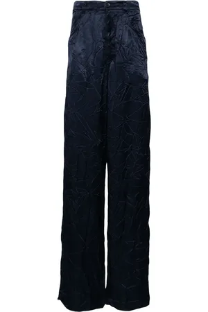 Balenciaga Pantalones anchos con acabado fruncido