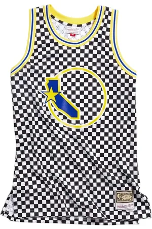 Mitchell & Ness Top sin mangas NBA Golden State Warriors a cuadros