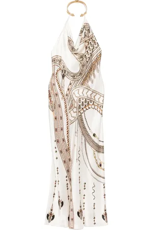 Camilla Vestido largo The Goddess Energy con detalle drapeado