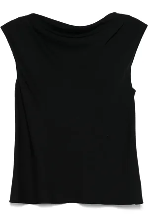 THEORY Blusa con cuello desbocado