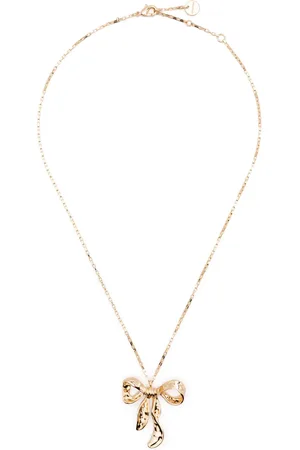 Self-Portrait Collar Mottled Bow Pendant