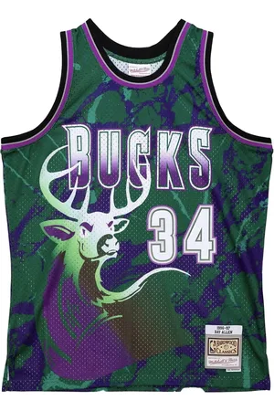 Mitchell & Ness Top sin mangas Team Marble Swingman NBA Milwaukee Bucks 1996 Ray Allen