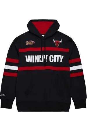 Mitchell & Ness Sudadera NBA Head Coach Vintage Logo Bulls "Black" con capucha