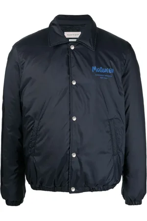 Alexander McQueen Chaqueta bomber con logo estampado