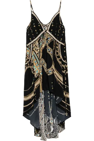 Camilla Vestido asimétrico con tirantes