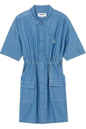 Chocoolate Vestido camisero con cordones