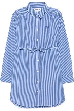 Chocoolate Vestido camisero a rayas