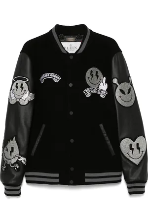 Philipp Plein Chaqueta con motivo de sonrisa