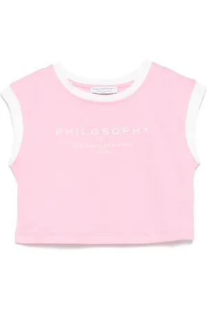 PHILOSOPHY DI LORENZO SERAFINI Top con logo estampado