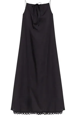 By Malene Birger Vestido largo con ribete de encaje