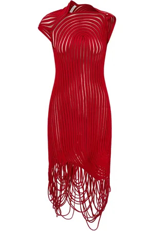 Salvatore Ferragamo Vestido corto asimétrico