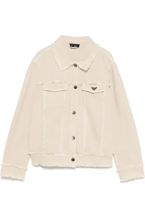Emporio Armani Chaqueta con detalle deshilachado