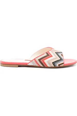 Missoni Sandalias con motivo en zigzag