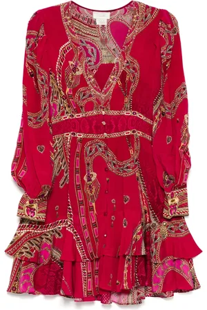 Camilla Vestido Kissed By A Cobra Button Front Frill