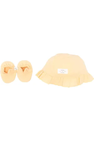 TEDDY & MINOU Set de gorro y zapatos de gasa orgánica